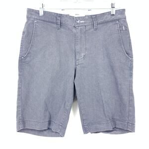 Brax Belleville Chino Short Mens Size 32 Cotton Blue Micro Diamond Print Stretch